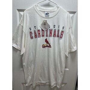 Vintage St Louis Cardinals T Shirt Mens XL White MLB NWT